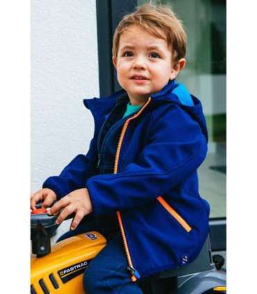 FALK трактор JCB оранжевый с прицепом, подходит для детей от 1 года