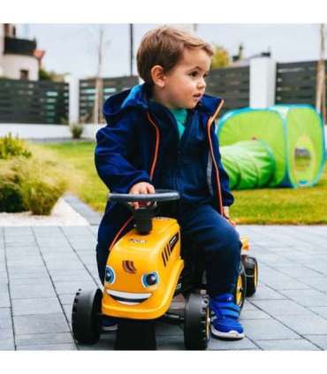 FALK трактор JCB оранжевый с прицепом, подходит для детей от 1 года