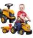 FALK трактор JCB оранжевый с прицепом, подходит для детей от 1 года