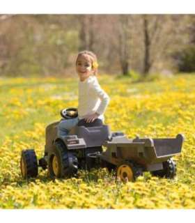 SMOBY XXL hall pedaaltraktor koos haagisega