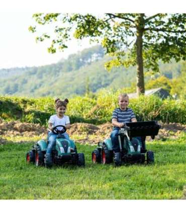 FALK Lander traktor, roheline, pedaalidega koos haagisega, alates 3. eluaastast