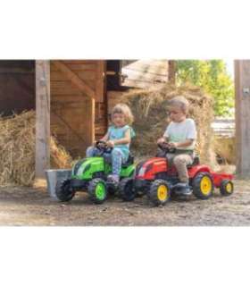 FALK Country Farmer педальный трактор с прицепом, зелёный, 2–5 лет