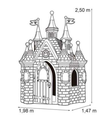 FEBER Огромный дворец принцессы Super Palace садовый домик