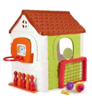 FEBER tegevusmaja — multifunktsionaalne 6-ühes mängumaja koos kaasasolevate mängudega