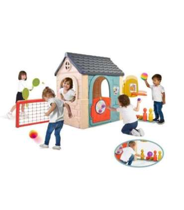 FEBER Casual mitmefunktsiooniline tegevusmaja 6-ühes koos kaasasolevate mängudega