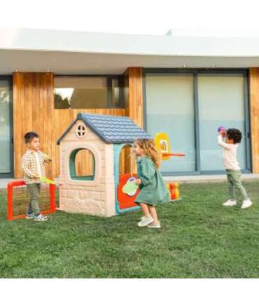 FEBER Casual mitmefunktsiooniline tegevusmaja 6-ühes koos kaasasolevate mängudega