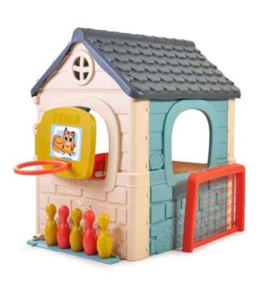 FEBER Casual mitmefunktsiooniline tegevusmaja 6-ühes koos kaasasolevate mängudega