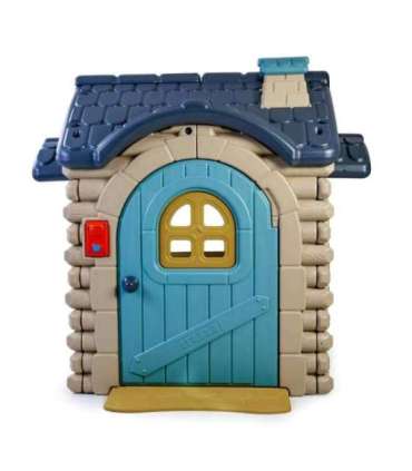 FEBER suur Casual-stiilis aiamaja väljatõmmatava pingiga, palkmajake