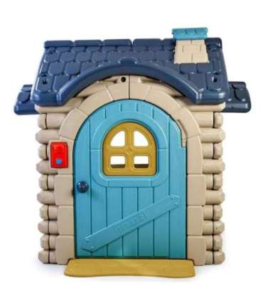 FEBER suur Casual-stiilis aiamaja väljatõmmatava pingiga, palkmajake