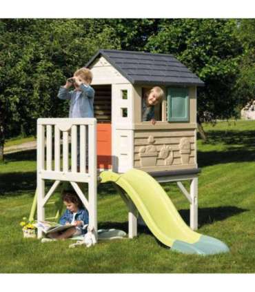 Smoby Domek Na Palach Ze Zjeżdżalnią
