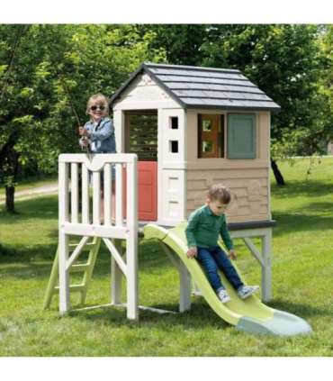 Smoby Domek Na Palach Ze Zjeżdżalnią