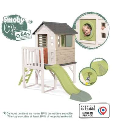 Smoby Domek Na Palach Ze Zjeżdżalnią