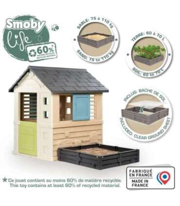 Smoby Life aiamaja liivakastiga