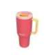 Thermal mug with telescopic straw Kambukka Rio Tumbler 950ml Pink Papaya