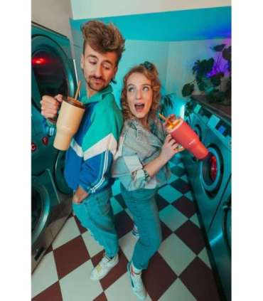 Thermal mug with telescopic straw Kambukka Rio Tumbler 950ml Pink Papaya