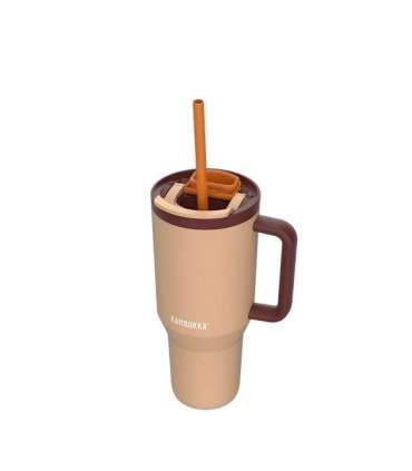 Thermal mug with telescopic straw Kambukka Rio Tumbler 950ml Almond Dream