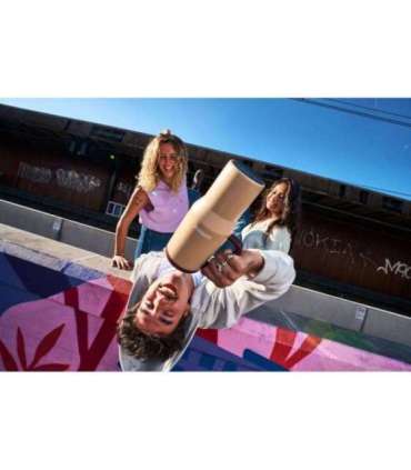 Thermal mug with telescopic straw Kambukka Rio Tumbler 950ml Almond Dream