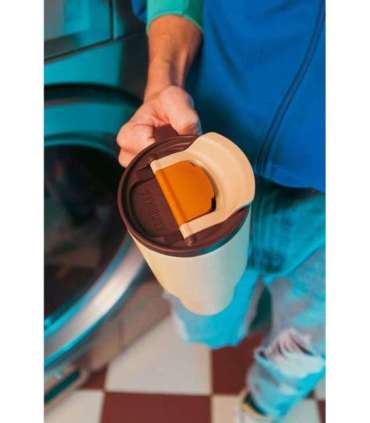 Thermal mug with telescopic straw Kambukka Rio Tumbler 950ml Almond Dream