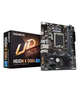 GIGABYTE H610M K DDR4 Motherboard - Supports Intel Core 14th Gen CPUs, 3+1+1 Phases Hybrid Power Design, up to 3200MHz