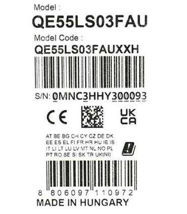 Samsung The Frame QE55LS03FAU 139.7 cm (55") 4K Ultra HD Smart TV Wi-Fi Black