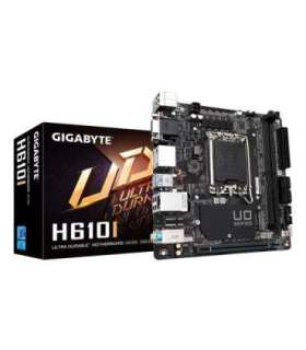 GIGABYTE H610I Motherboard - Supports Intel Core 14th CPUs, 4+1+1 Hybrid Digital VRM, up to 5600MHz DDR5, 1xPCIe 3.0