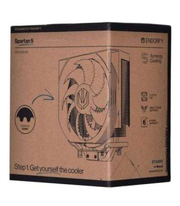 ENDORFY Spartan 5 Processor Air cooler 12 cm Black