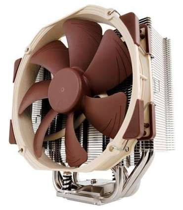 Noctua NH-U14S computer cooling component Processor Cooler 12 cm Brown, Stainless steel