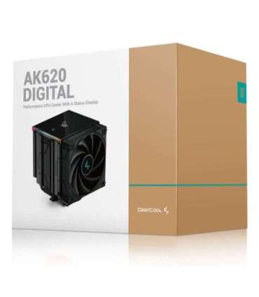DeepCool AK620 DIGITAL Processor Air cooler 12 cm Black 1 pc(s)
