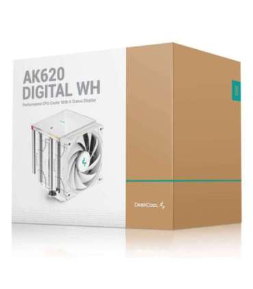 DeepCool AK620 Digital WH Processor Air cooler 12 cm White 1 pc(s)