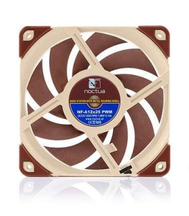 Noctua NF A12x25 PWM Computer case Fan 12 cm Beige, Red