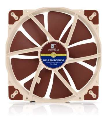 Noctua NF A20 5V PWM Computer case Fan 20 cm Beige, Red