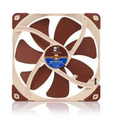 Noctua NOC-NF-A14-FLX computer cooling component Computer case Fan 14 cm Beige, Brown