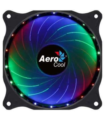Aerocool COSMO12FRGB PC Fan 12cm LED RGB Molex Connector Silent Black