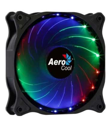 Aerocool COSMO12FRGB PC Fan 12cm LED RGB Molex Connector Silent Black