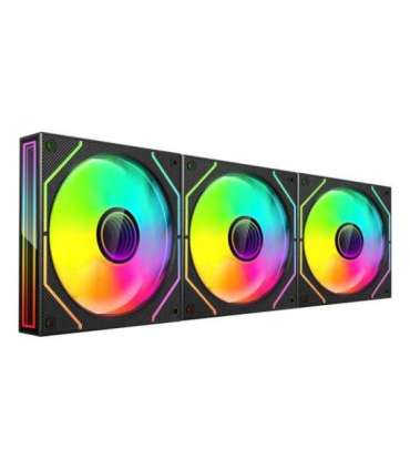 Mars Gaming MF3DPROKIT computer cooling system Computer case Fan 12 cm Black