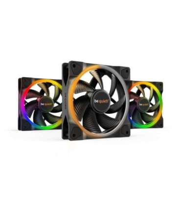 be quiet! Light Wings 120mm ARGB PWM Fan Black 3 Pack