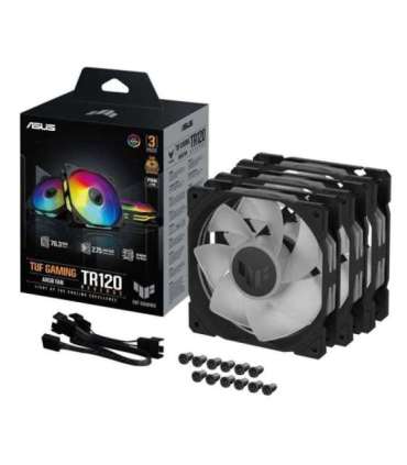 ASUS TUF Gaming TR120 ARGB Reverse 3-in-1 Fan, Black