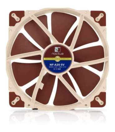 Noctua NF-A20 Computer case Fan 20 cm Beige, Brown