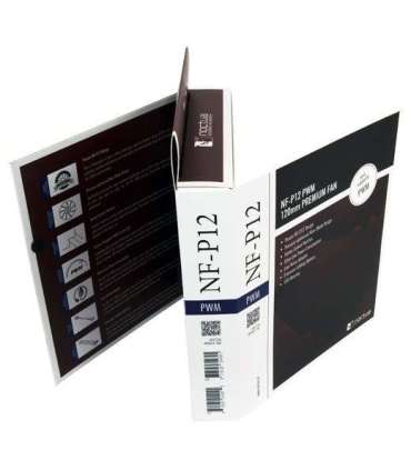 Noctua NF-P12 PWM computer cooling system Computer case Fan 12 cm Brown, White 1 pc(s)