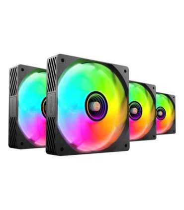 Mars Gaming MFSI4KIT computer cooling system Computer case Fan 12 cm Black