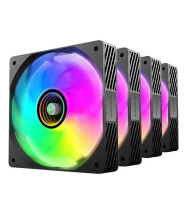 Mars Gaming MFSI4KIT computer cooling system Computer case Fan 12 cm Black