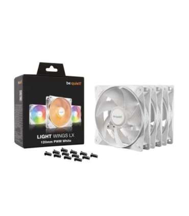 be quiet! LIGHT WINGS LX 120mm PWM 3-Pack White Computer case Fan 12 cm 3 pc(s)