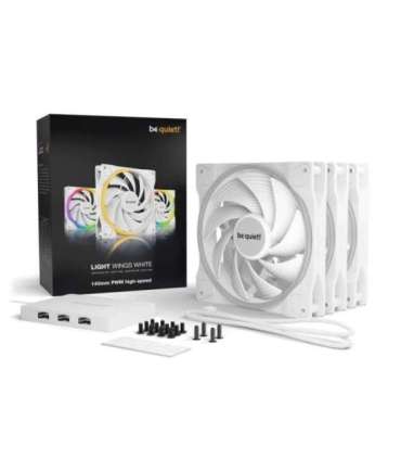 be quiet! Light Wings White 140mm PWM high-speed Triple-Pack Computer case Fan 14 cm 3 pc(s)