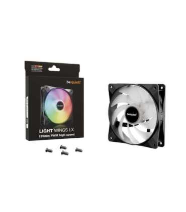 be quiet! LIGHT WINGS LX 120mm PWM high-speed Computer case Fan 12 cm Black 1 pc(s)
