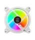 SAVIO FAN-01 WHITE 4-pack 120mm ARGB fan including controller and remote control