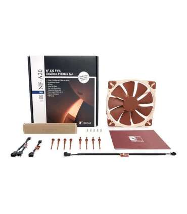 Noctua NF-A20 PWM Computer case Fan 20 cm Beige, Brown
