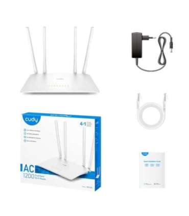 Cudy WR1200 wireless router Fast Ethernet Dual-band (2.4 GHz / 5 GHz) White