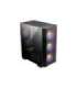 MSI MAG FORGE M100R computer case Micro Tower Black, Transparent