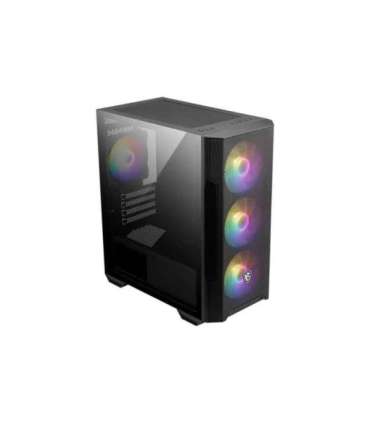 MSI MAG FORGE M100R computer case Micro Tower Black, Transparent