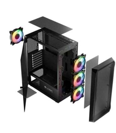 Logic PORTOS ARGB MINIDI USB 3.0 Case Black